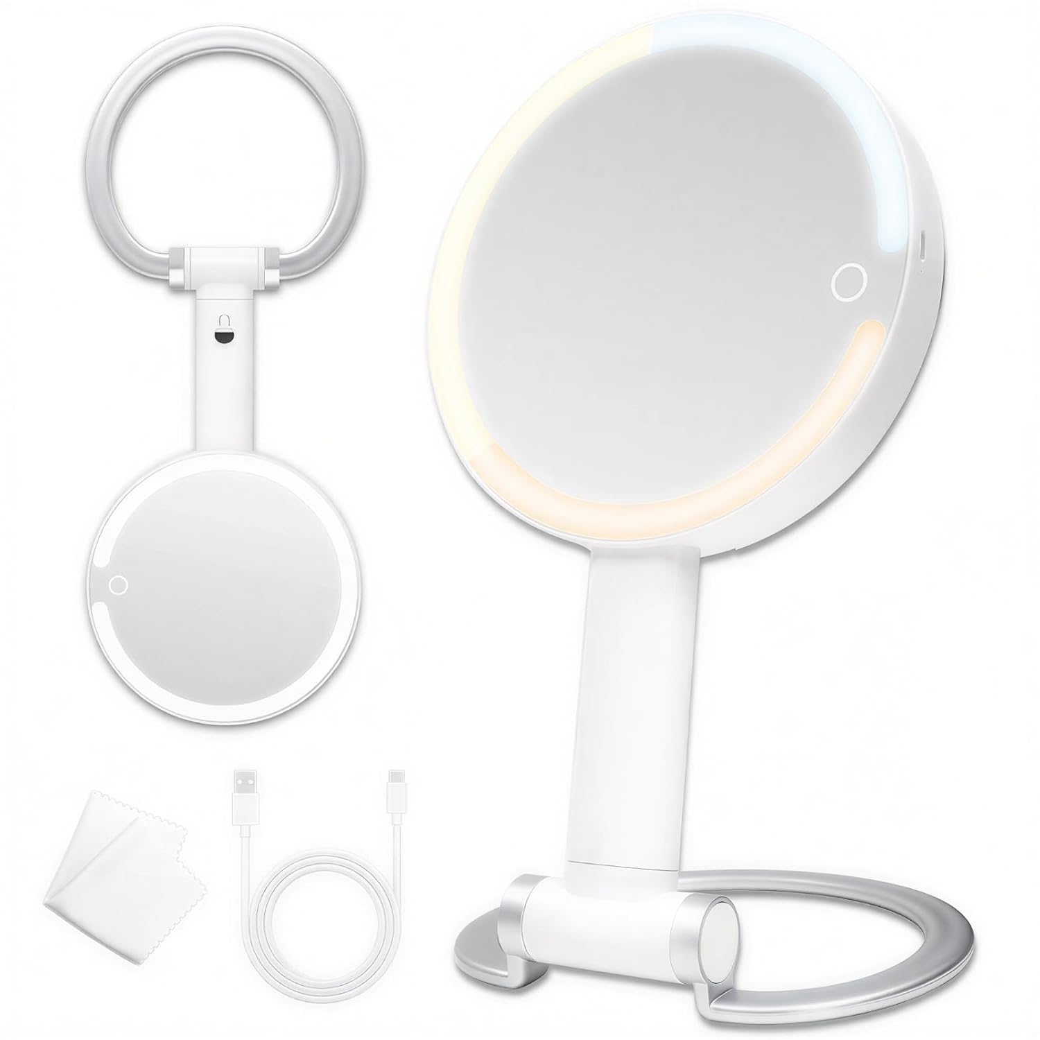 10x/1x lighted travel makeup mirror 10x/1x lighted travel makeup mirror