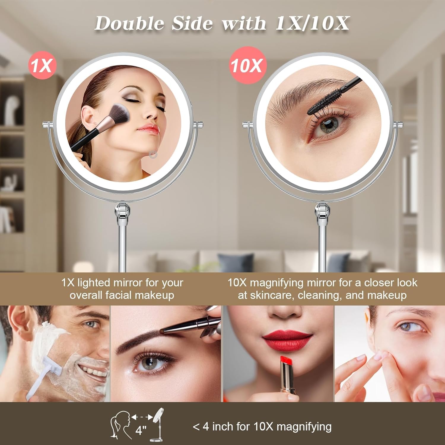 10x lighted vanity makeup mirror 10x lighted vanity makeup mirror