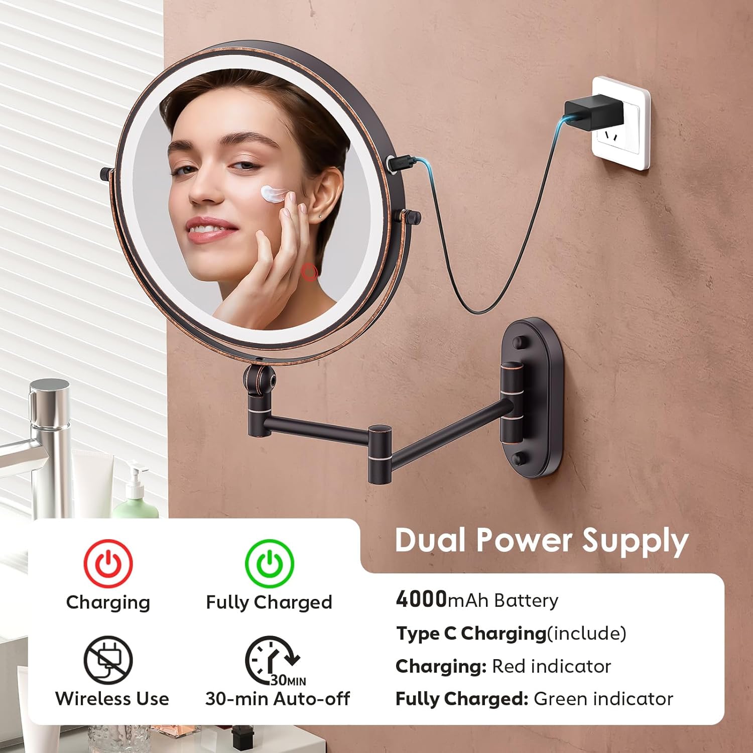 20x/1x lighted wall mounted makeup mirror 20x/1x lighted wall mounted makeup mirror