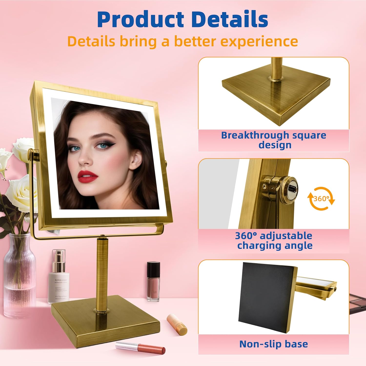 10x/1x lighted vanity makeup mirror 10x/1x lighted vanity makeup mirror